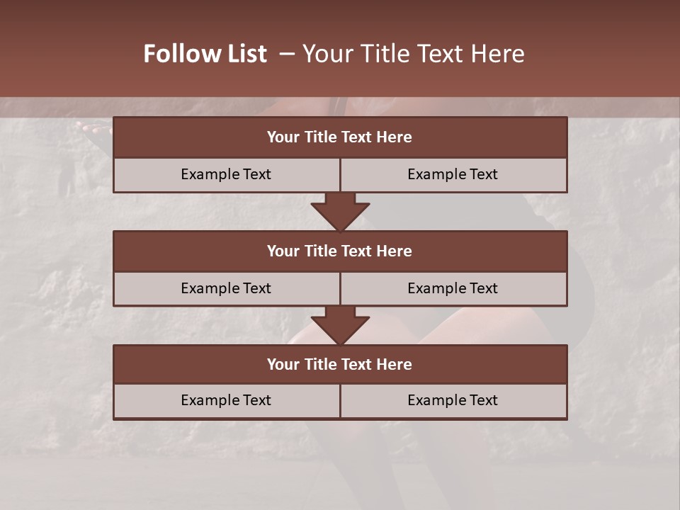 Balancing Athletic Exercise PowerPoint Template