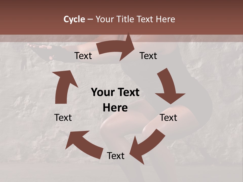 Balancing Athletic Exercise PowerPoint Template