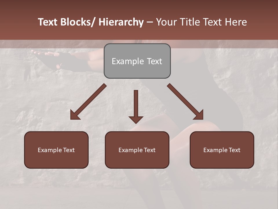 Balancing Athletic Exercise PowerPoint Template