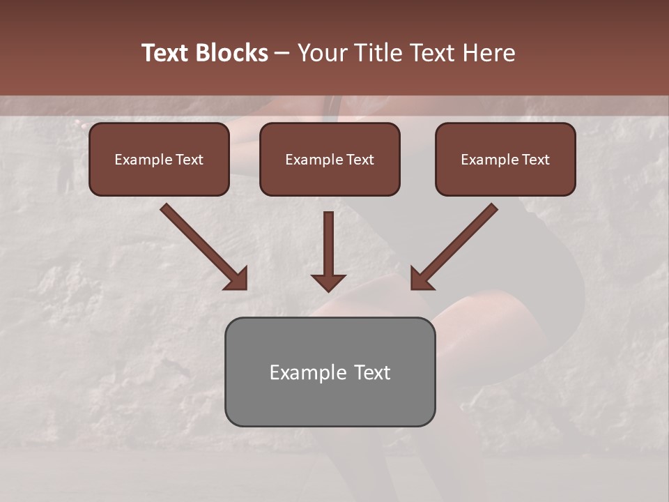 Balancing Athletic Exercise PowerPoint Template