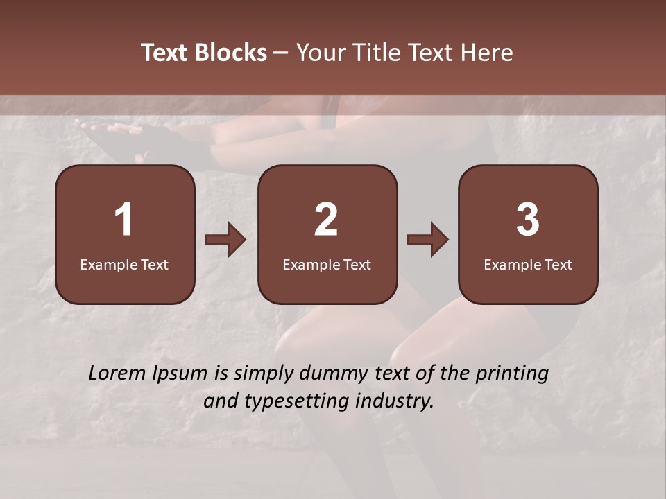 Balancing Athletic Exercise PowerPoint Template