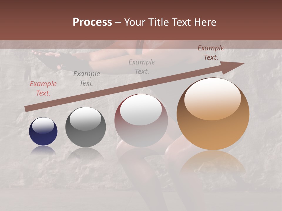 Balancing Athletic Exercise PowerPoint Template