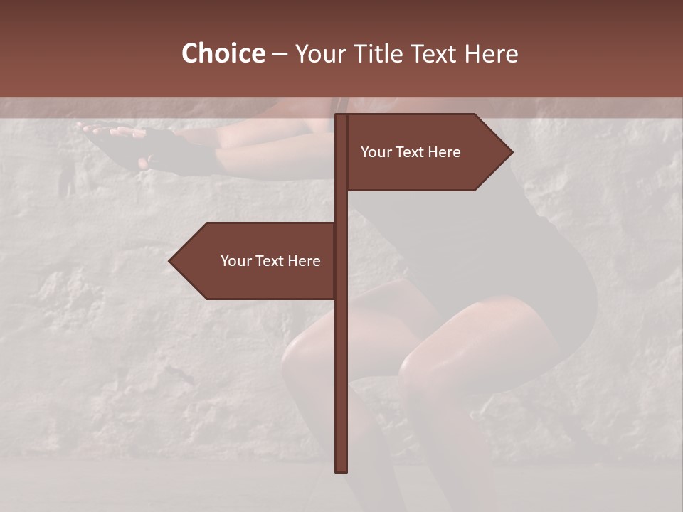 Balancing Athletic Exercise PowerPoint Template