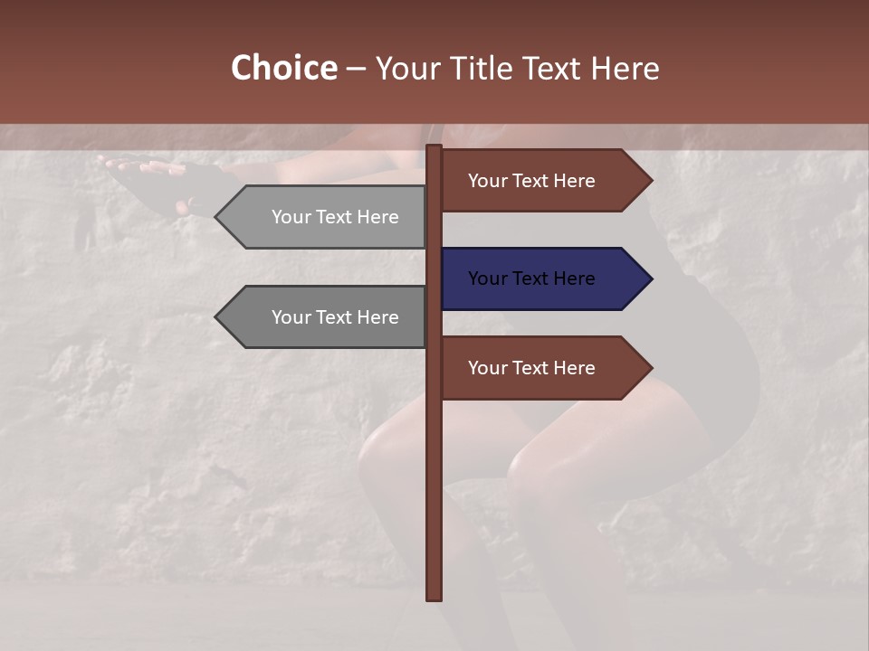 Balancing Athletic Exercise PowerPoint Template