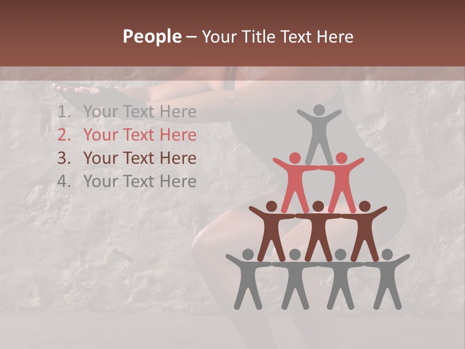 Balancing Athletic Exercise PowerPoint Template