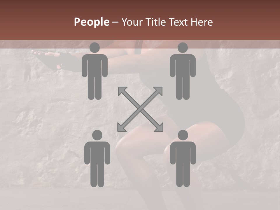 Balancing Athletic Exercise PowerPoint Template