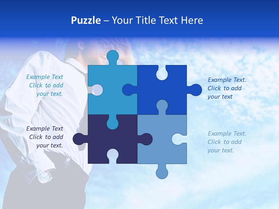 Tie Male Conceptual PowerPoint Template