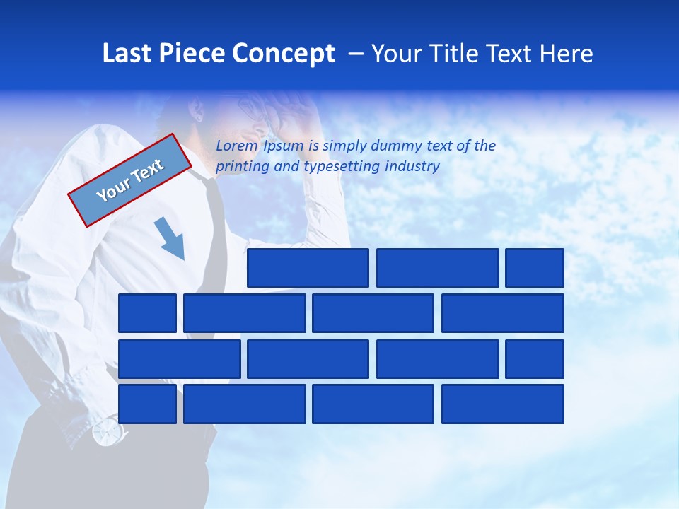 Tie Male Conceptual PowerPoint Template