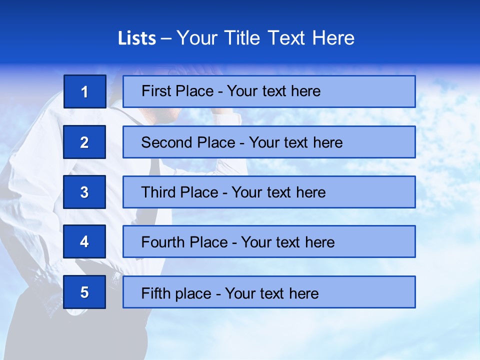 Tie Male Conceptual PowerPoint Template