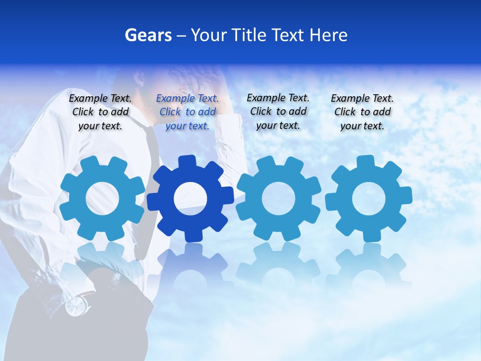 Tie Male Conceptual PowerPoint Template