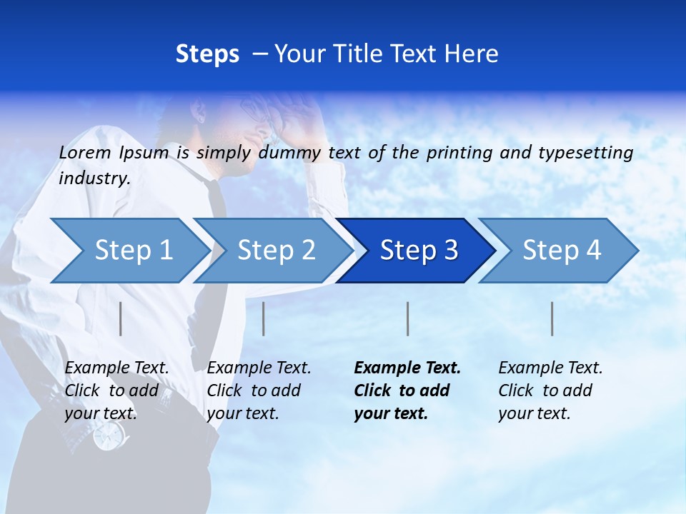 Tie Male Conceptual PowerPoint Template