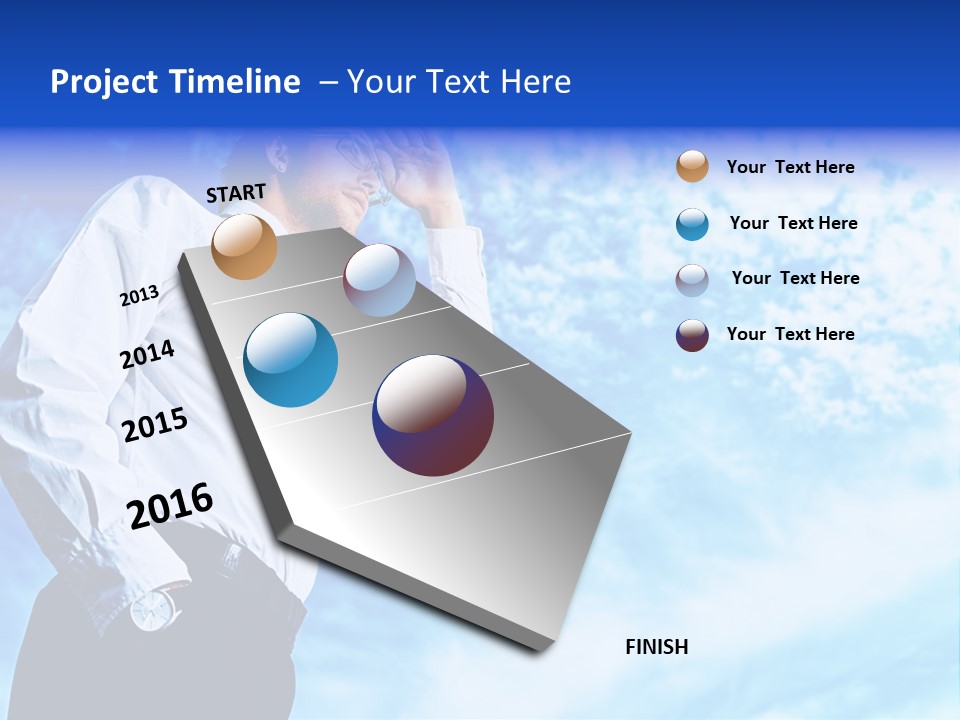 Tie Male Conceptual PowerPoint Template