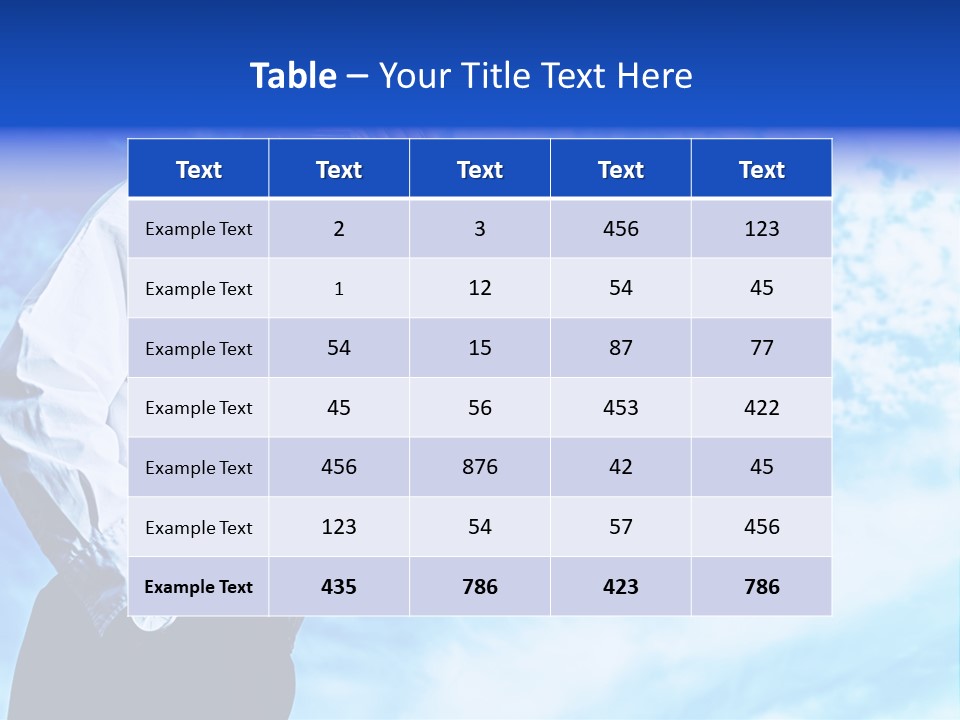 Tie Male Conceptual PowerPoint Template