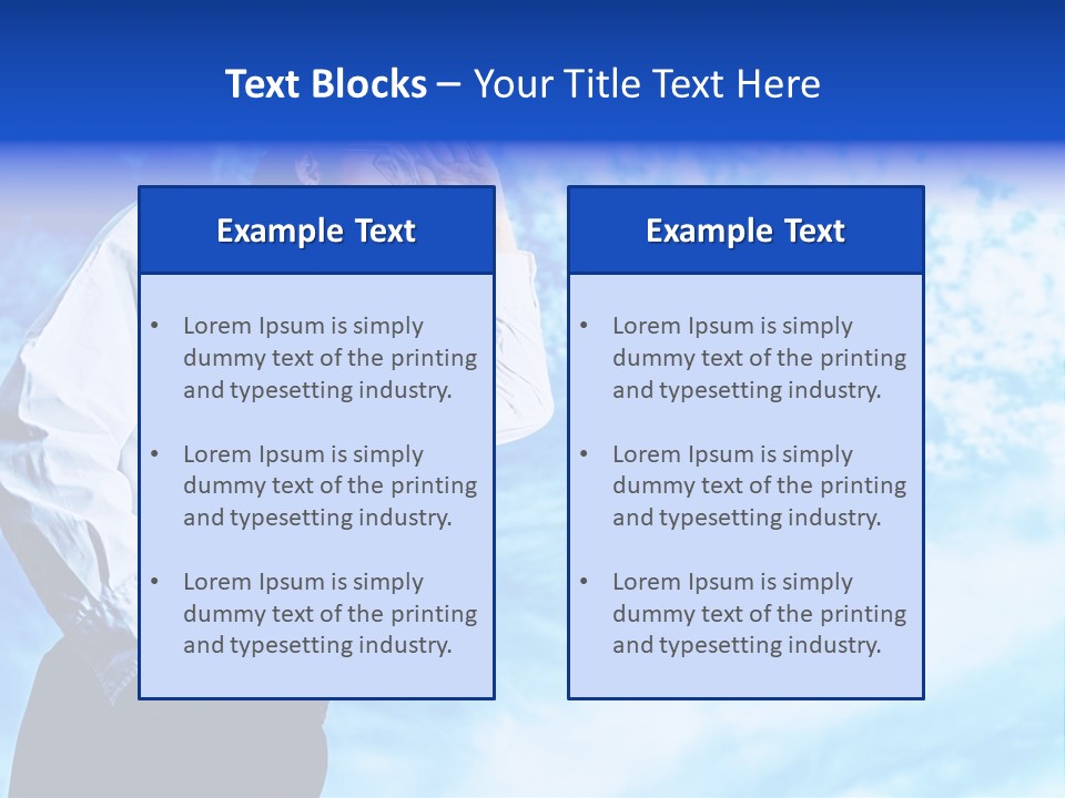 Tie Male Conceptual PowerPoint Template