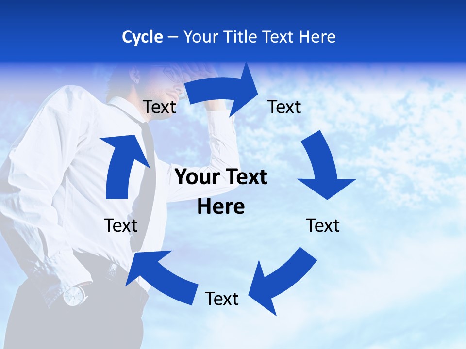 Tie Male Conceptual PowerPoint Template