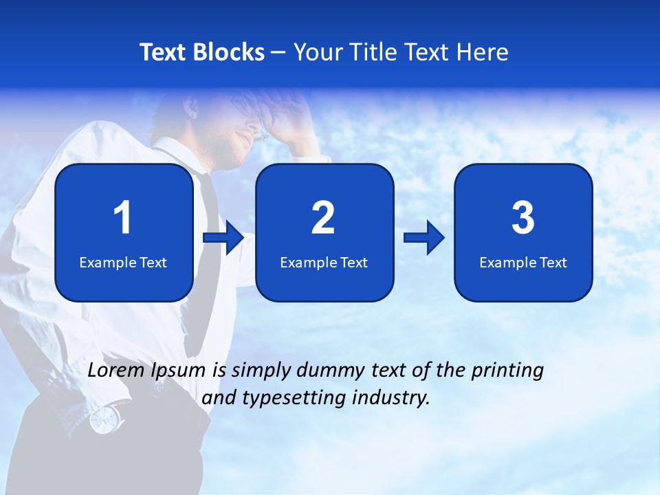 Tie Male Conceptual PowerPoint Template
