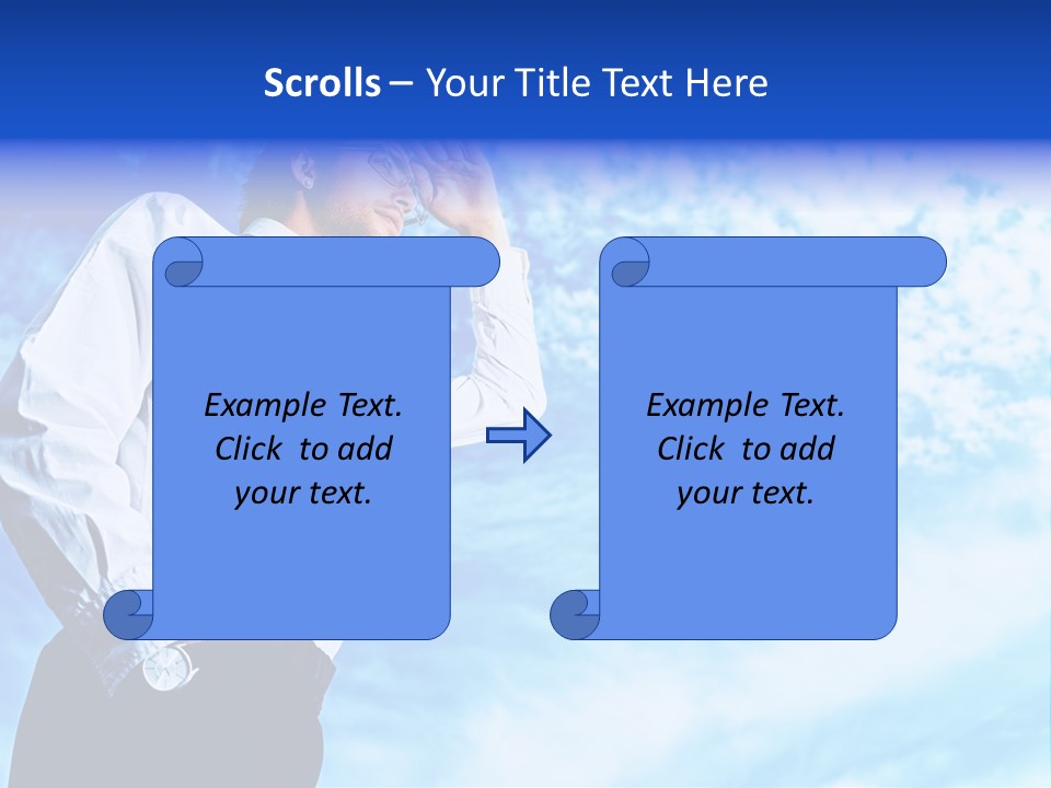 Tie Male Conceptual PowerPoint Template