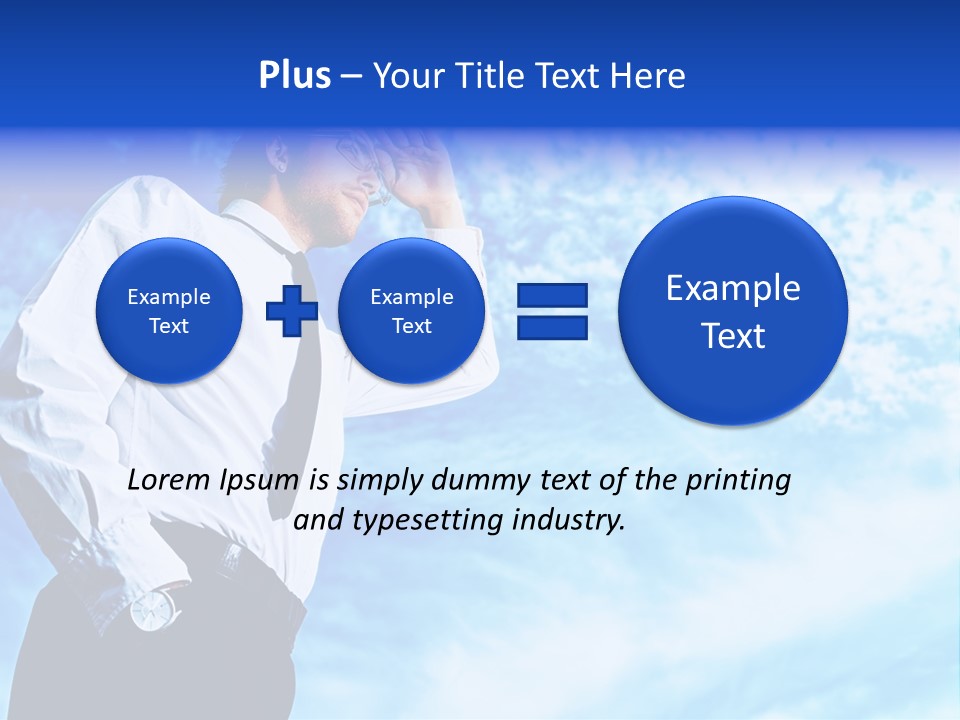 Tie Male Conceptual PowerPoint Template