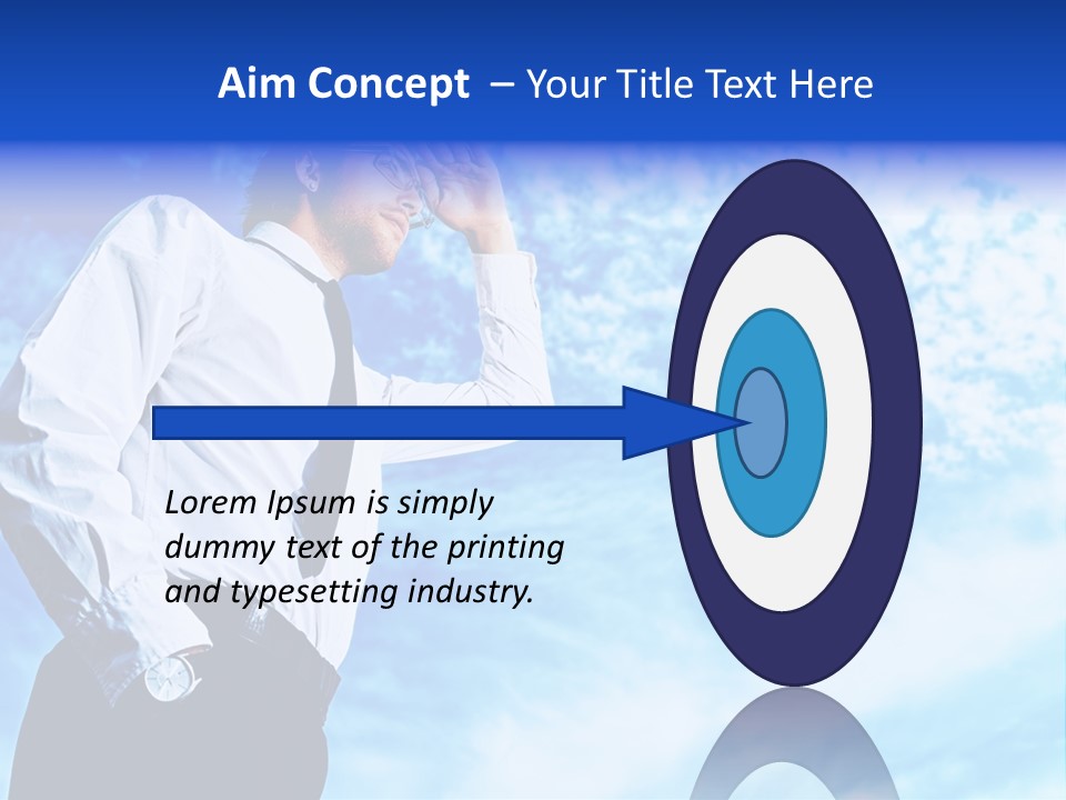 Tie Male Conceptual PowerPoint Template