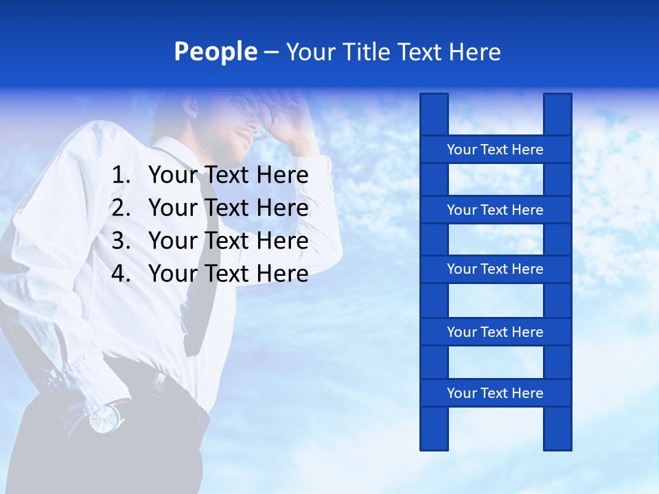 Tie Male Conceptual PowerPoint Template