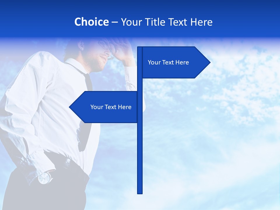 Tie Male Conceptual PowerPoint Template