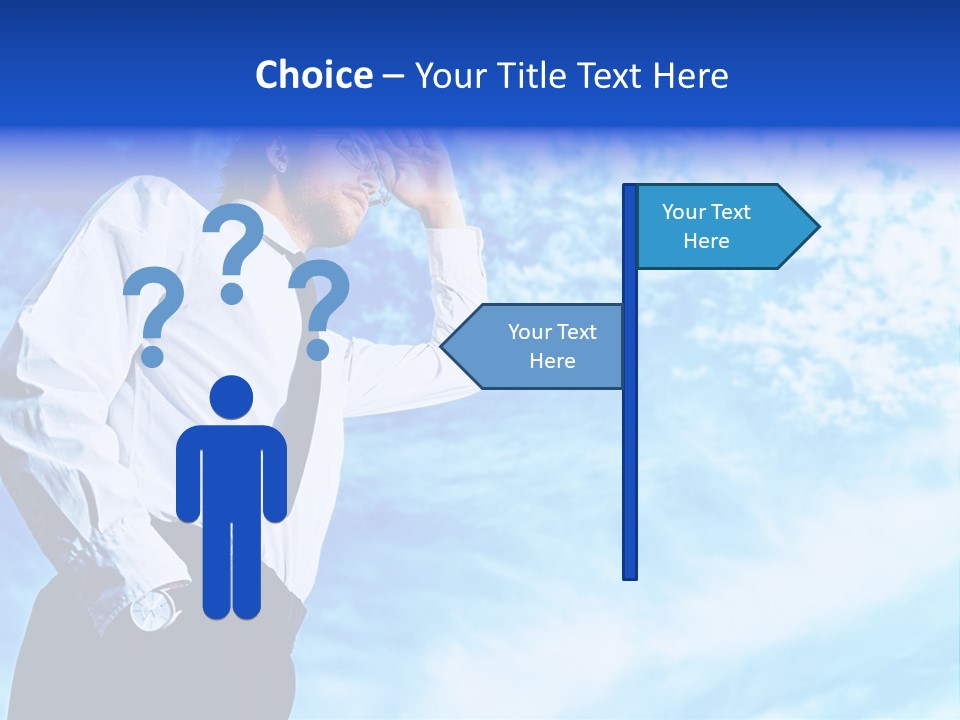 Tie Male Conceptual PowerPoint Template
