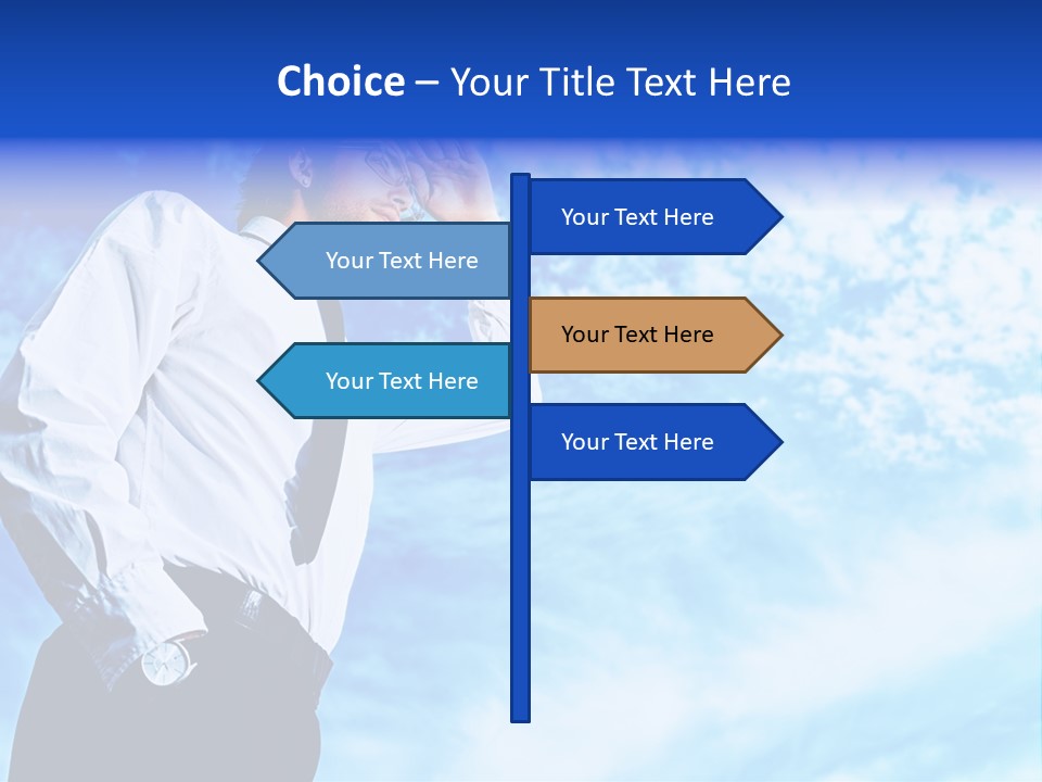Tie Male Conceptual PowerPoint Template