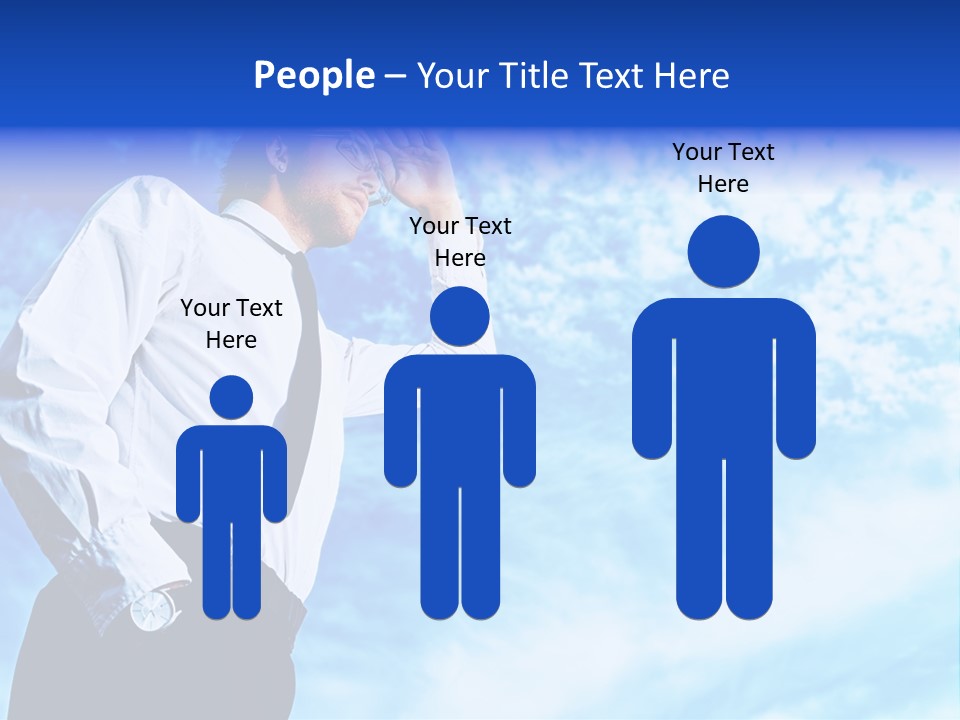 Tie Male Conceptual PowerPoint Template