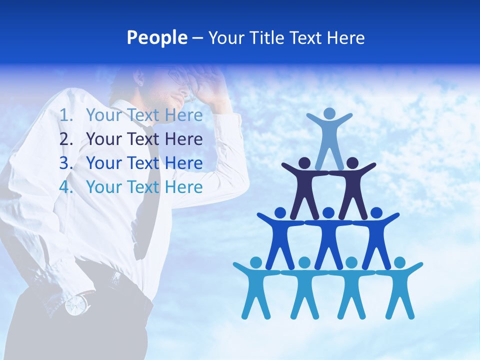 Tie Male Conceptual PowerPoint Template