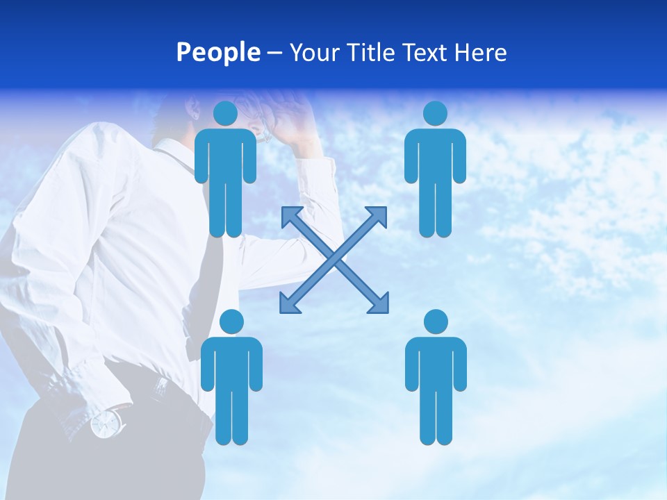 Tie Male Conceptual PowerPoint Template