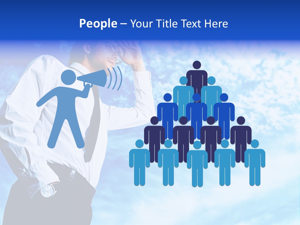 Tie Male Conceptual PowerPoint Template