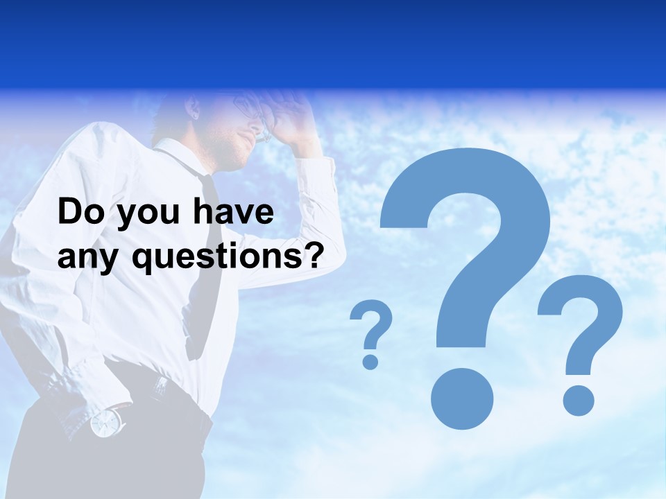 Tie Male Conceptual PowerPoint Template