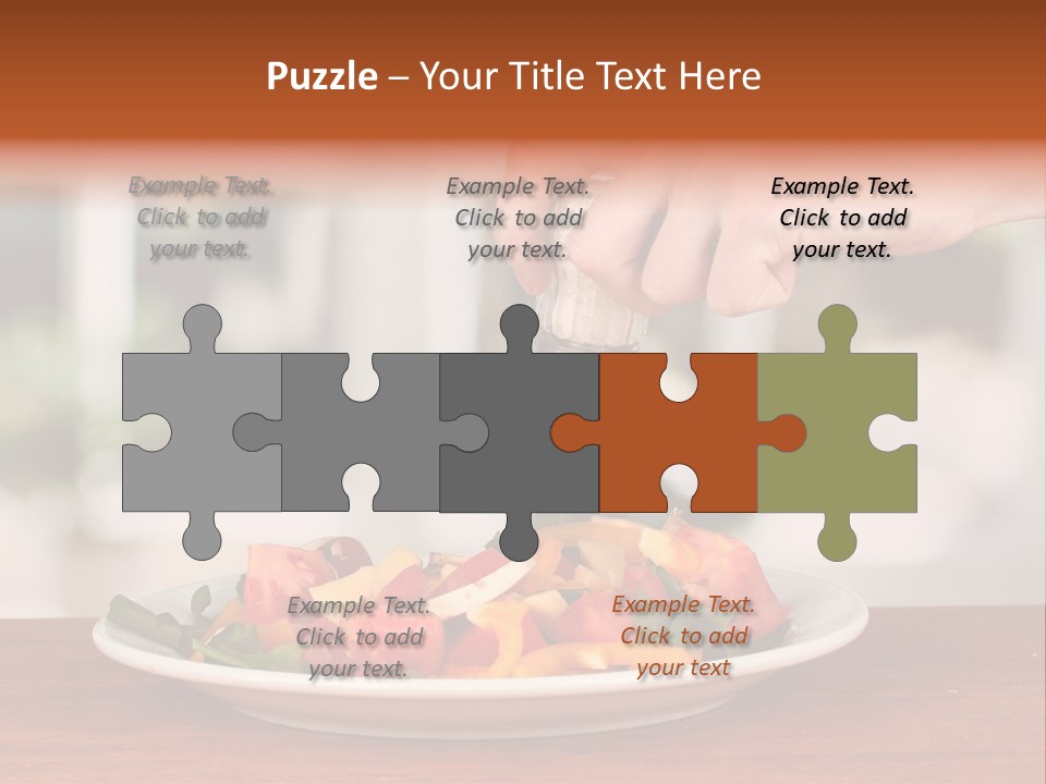 Paprika Dishware Salt PowerPoint Template