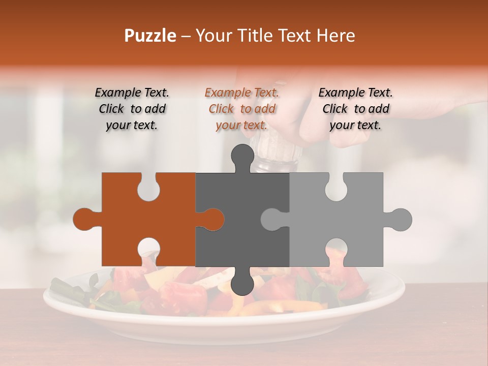 Paprika Dishware Salt PowerPoint Template
