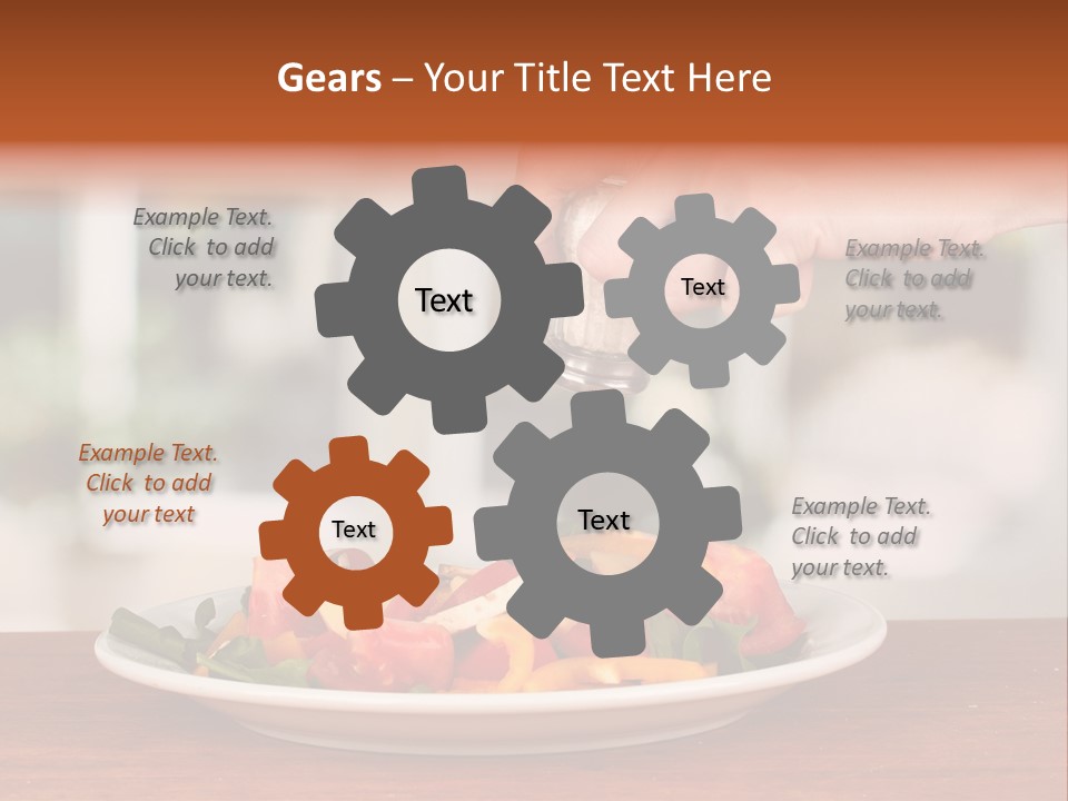 Paprika Dishware Salt PowerPoint Template