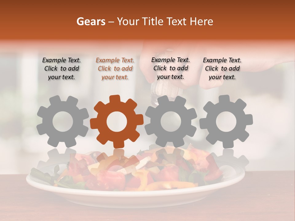 Paprika Dishware Salt PowerPoint Template