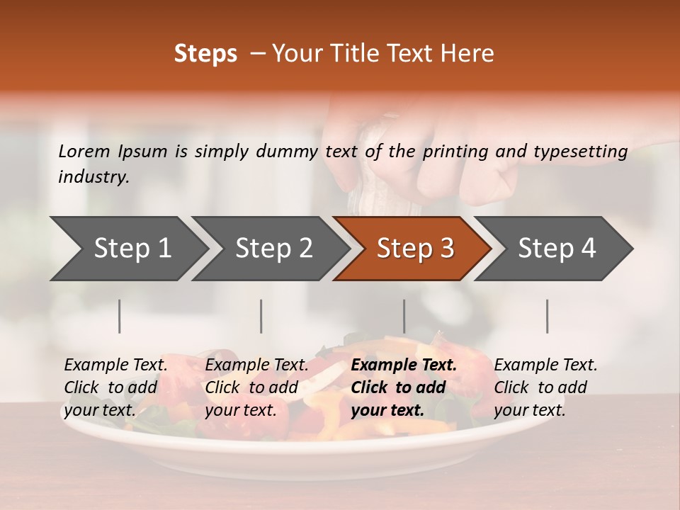 Paprika Dishware Salt PowerPoint Template