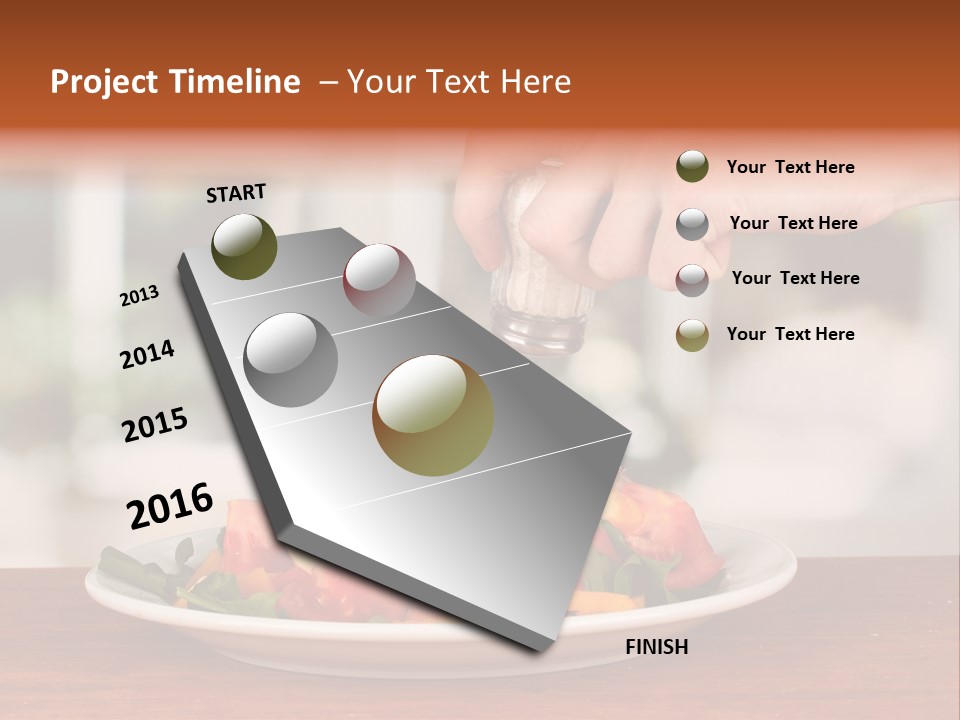 Paprika Dishware Salt PowerPoint Template