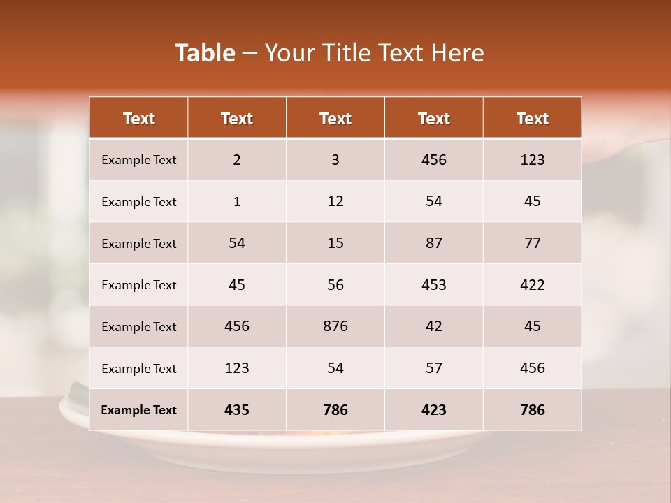 Paprika Dishware Salt PowerPoint Template