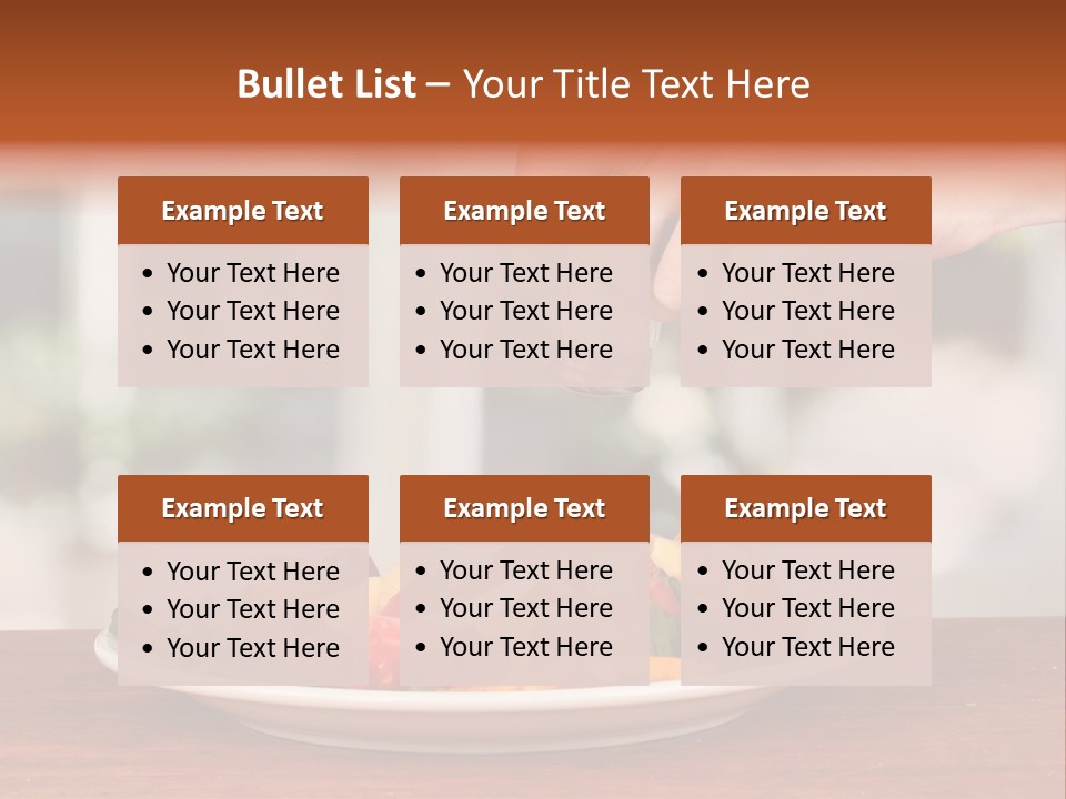 Paprika Dishware Salt PowerPoint Template