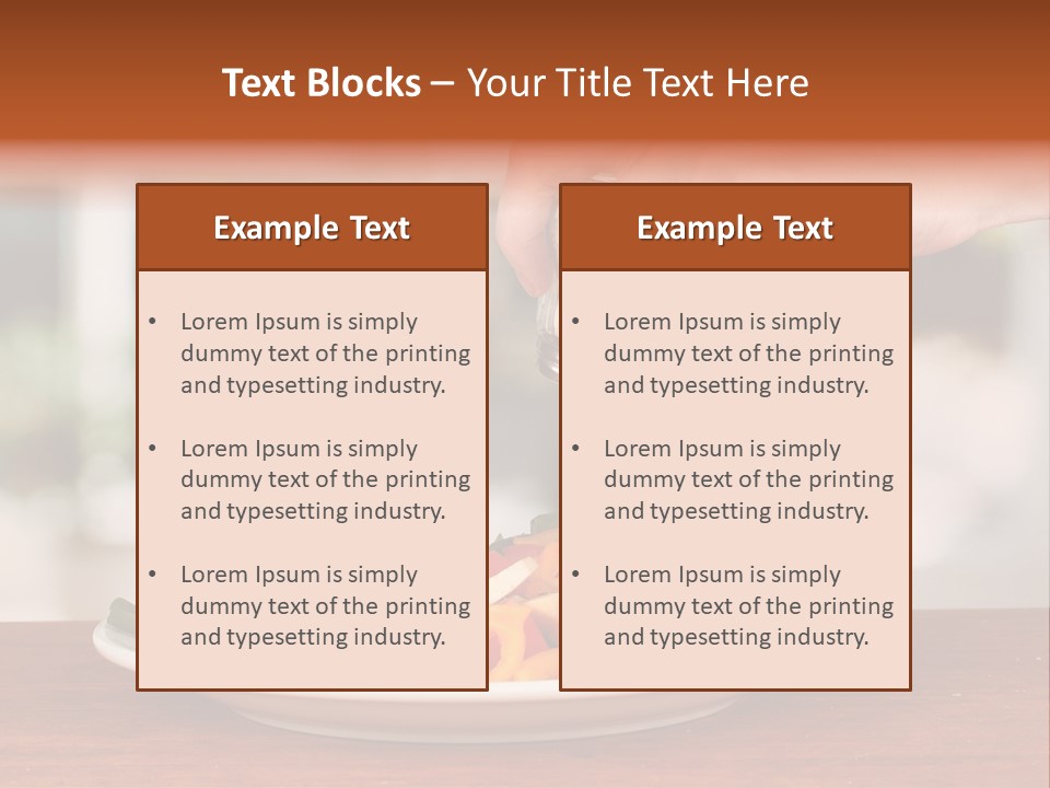 Paprika Dishware Salt PowerPoint Template