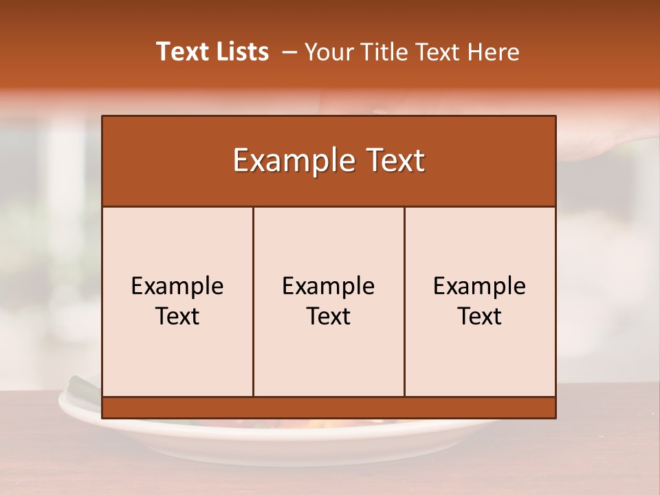 Paprika Dishware Salt PowerPoint Template