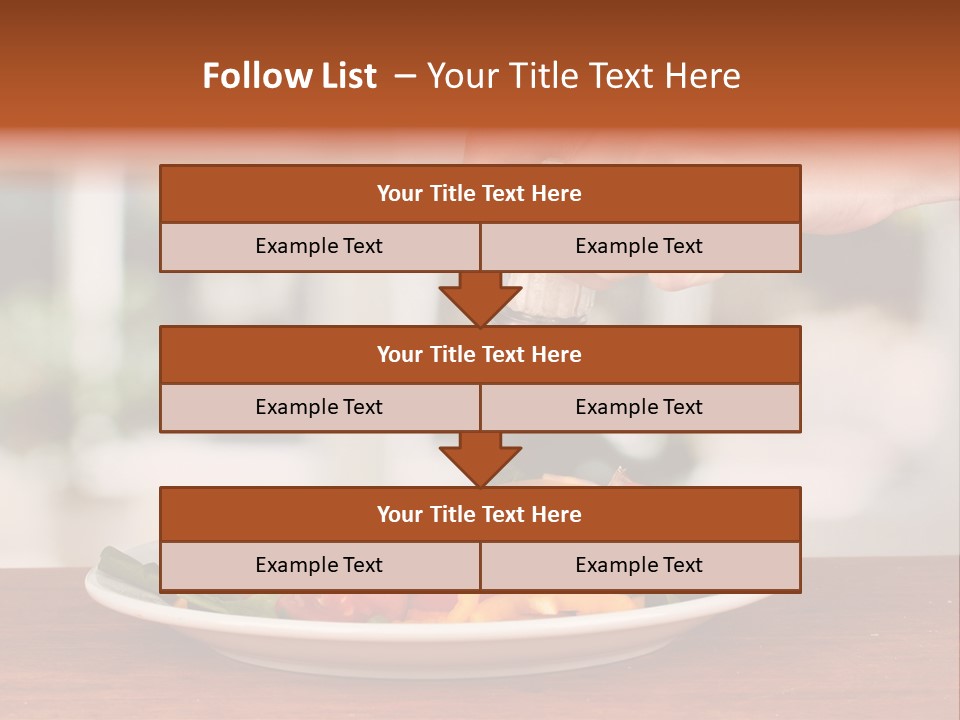 Paprika Dishware Salt PowerPoint Template