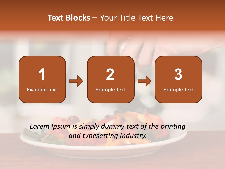 Paprika Dishware Salt PowerPoint Template