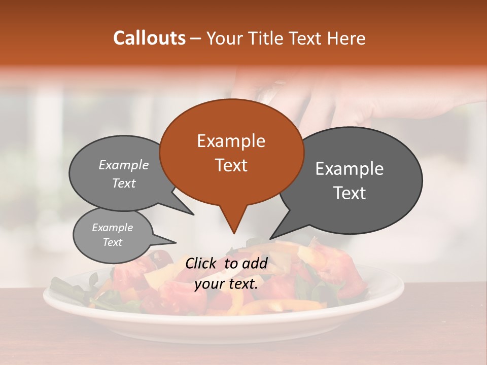 Paprika Dishware Salt PowerPoint Template