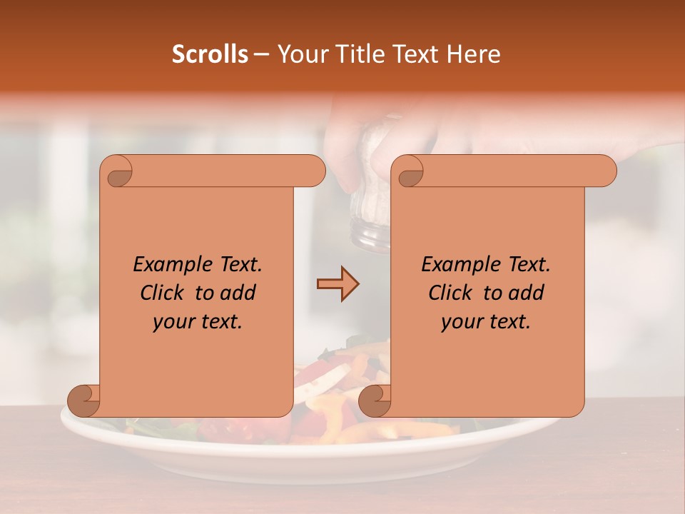 Paprika Dishware Salt PowerPoint Template