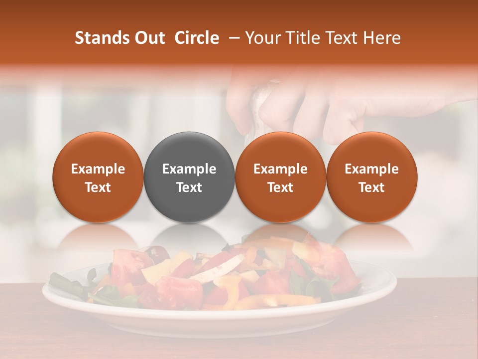 Paprika Dishware Salt PowerPoint Template