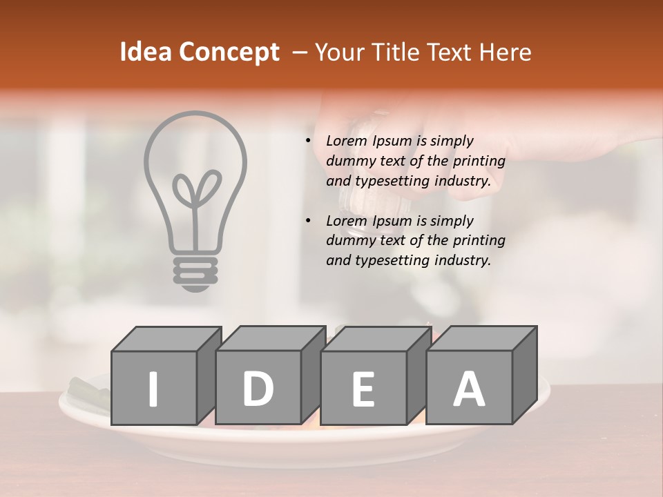 Paprika Dishware Salt PowerPoint Template