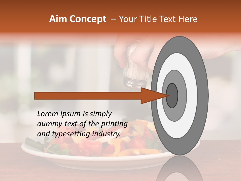 Paprika Dishware Salt PowerPoint Template