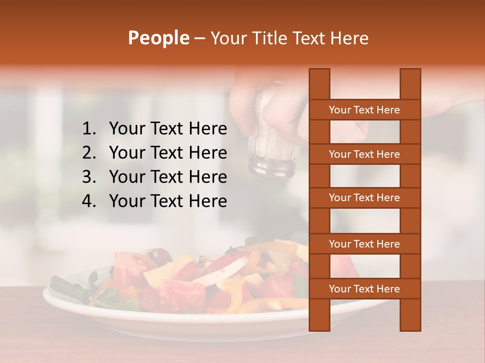 Paprika Dishware Salt PowerPoint Template